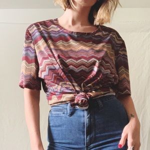 vintage zig zag top